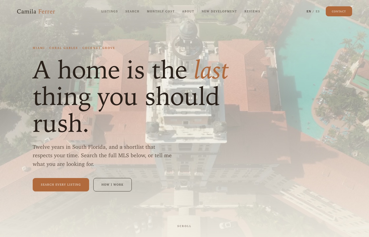The Terra design, cream and copper